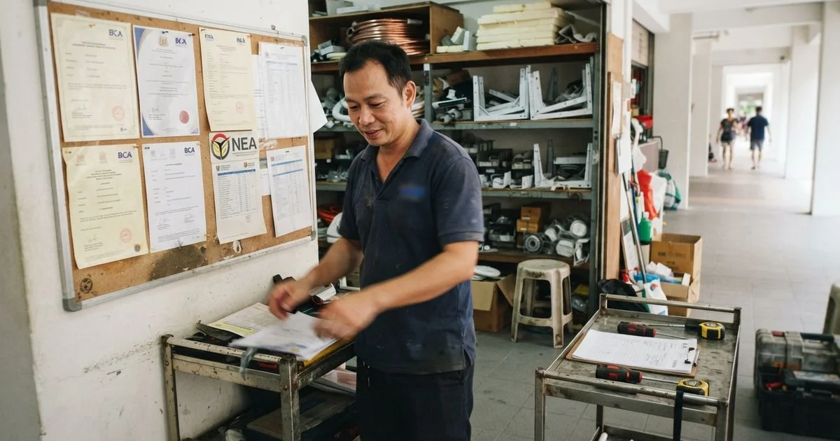 Aircon contractor licensing in Singapore: what it means when you're hiring