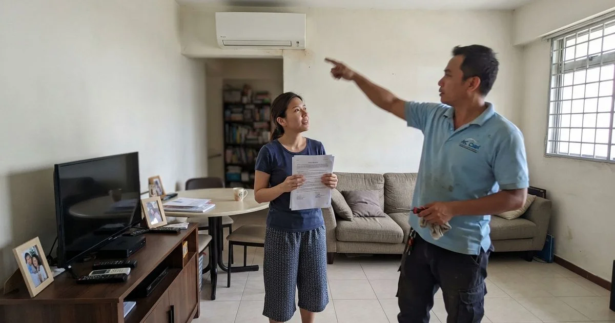 Aircon servicing responsibilities for HDB and condo tenants and landlords