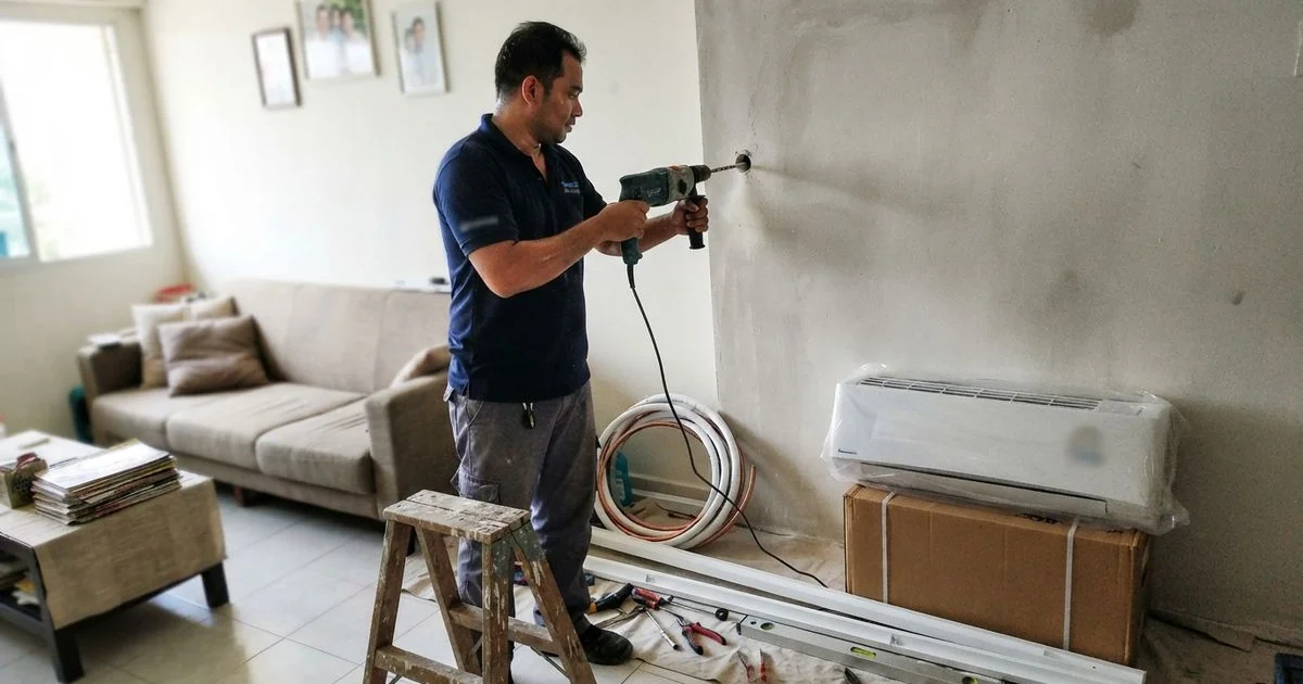 How aircon installation works in Singapore, from site visit to switch-on