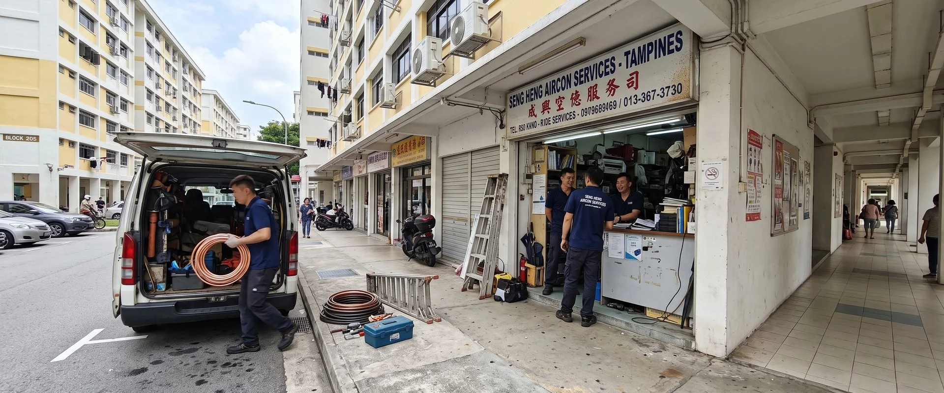 air conditioning contractor in Tampines